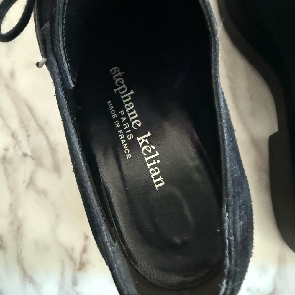 Stephane Kelian Paris Suede Preppy Academia Collegiate Oxford Shoes 5.5 - Picture 4 of 10